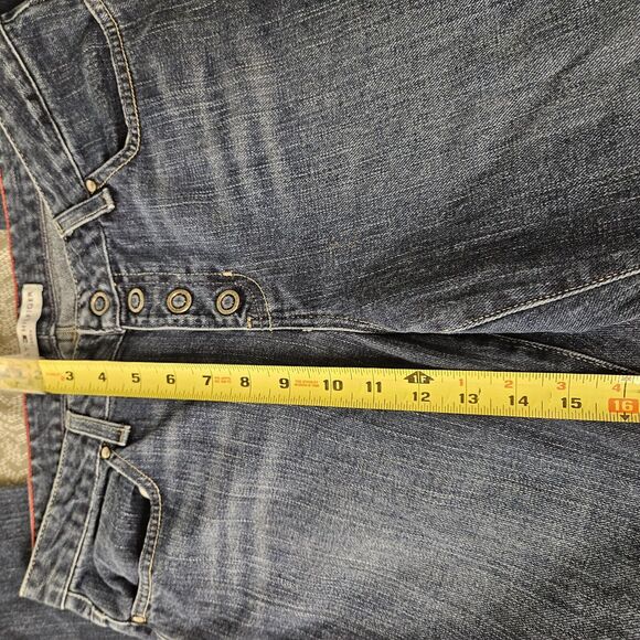 Tommy Hilfiger Jeans Womens Mid Rise‎ Med Wash Flare Blue 32x32 - Picture 11 of 11
